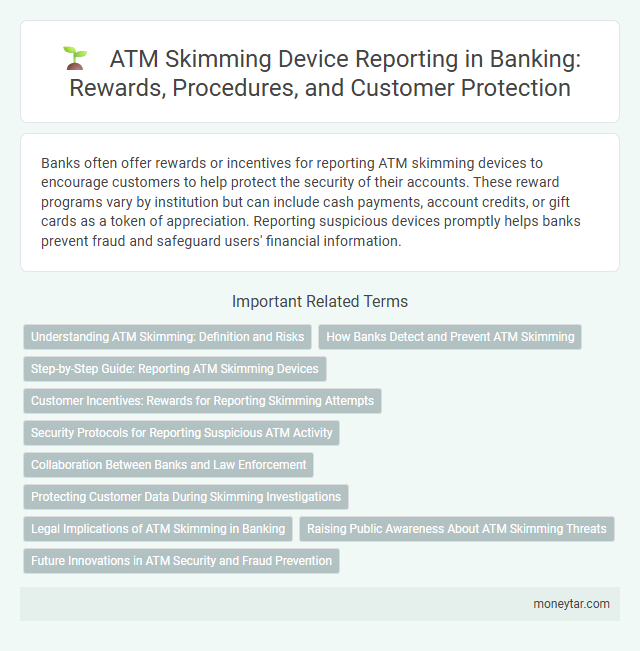 ATM Skimming Device Reporting in Banking: Rewards, Procedures, and Customer Protection