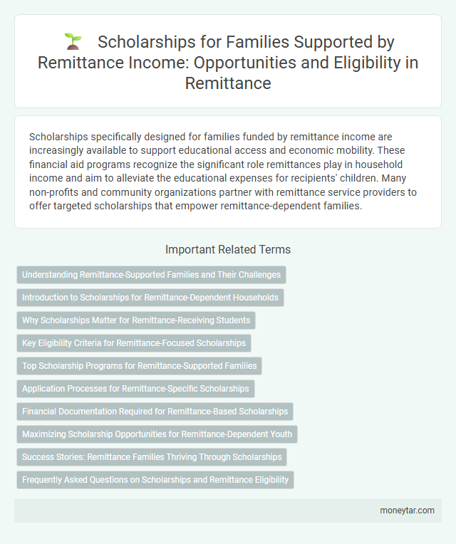 Scholarships for Families Supported by Remittance Income: Opportunities and Eligibility in Remittance