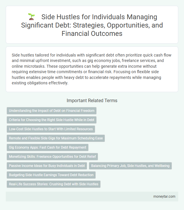 Side Hustles for Individuals Managing Significant Debt: Strategies, Opportunities, and Financial Outcomes