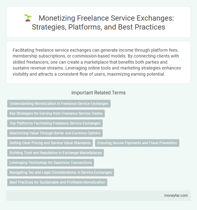 Monetizing Freelance Service Exchanges: Strategies, Platforms, and Best Practices