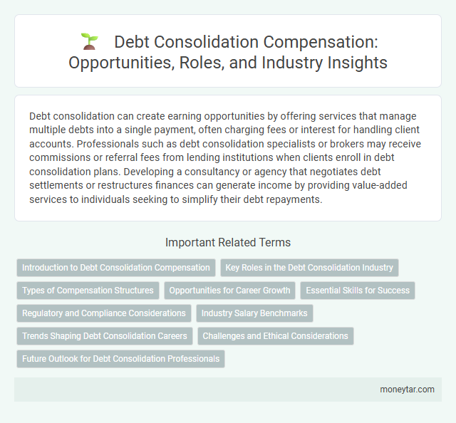 Debt Consolidation Compensation: Opportunities, Roles, and Industry Insights