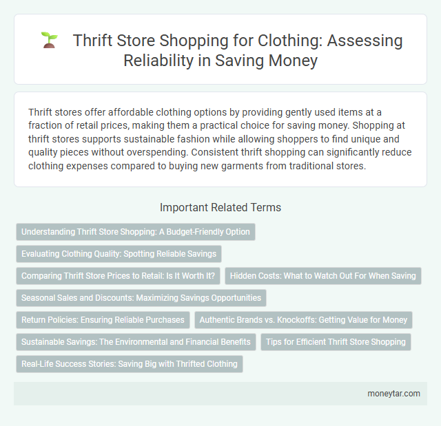Thrift Store Shopping for Clothing: Assessing Reliability in Saving Money