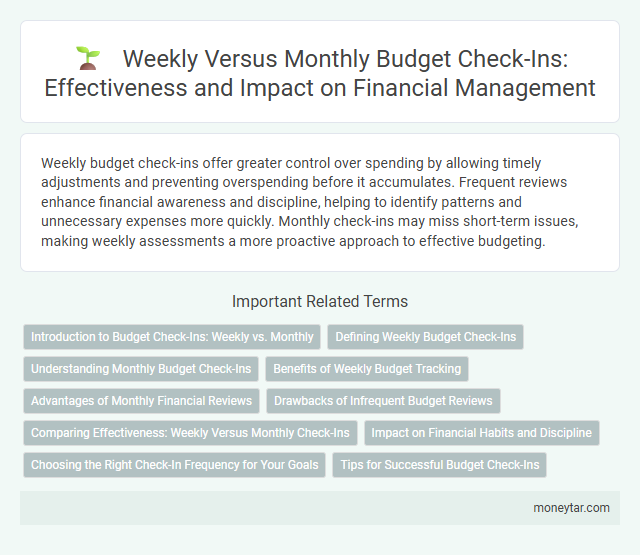 Weekly Versus Monthly Budget Check-Ins: Effectiveness and Impact on Financial Management