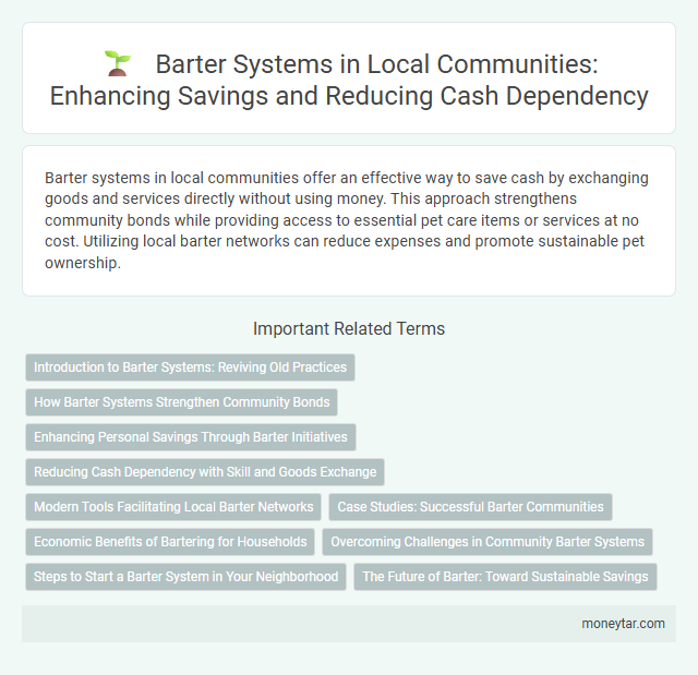 Barter Systems in Local Communities: Enhancing Savings and Reducing Cash Dependency