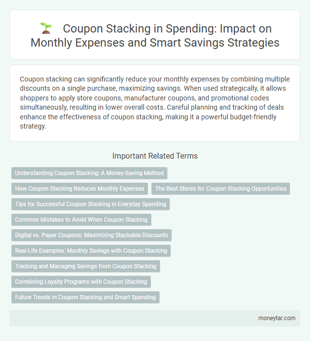 Coupon Stacking in Spending: Impact on Monthly Expenses and Smart Savings Strategies
