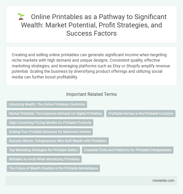 Online Printables as a Pathway to Significant Wealth: Market Potential, Profit Strategies, and Success Factors
