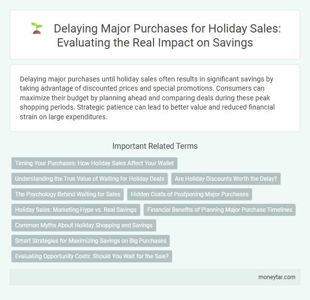 Delaying Major Purchases for Holiday Sales: Evaluating the Real Impact on Savings