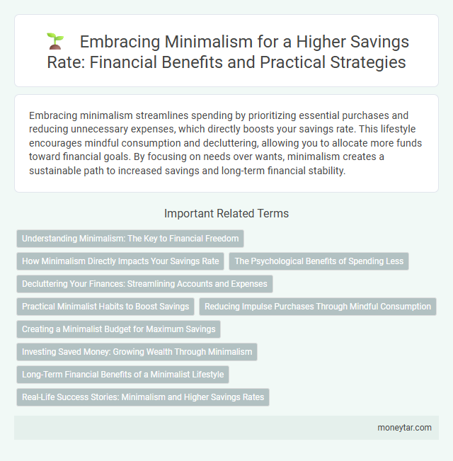 Embracing Minimalism for a Higher Savings Rate: Financial Benefits and Practical Strategies