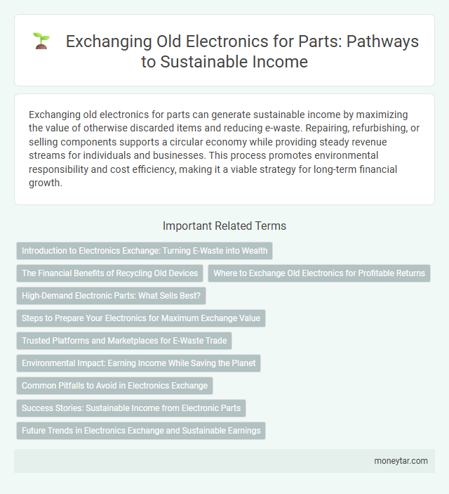 Exchanging Old Electronics for Parts: Pathways to Sustainable Income