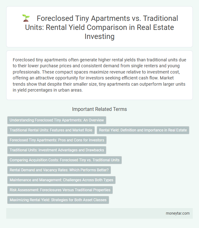 Foreclosed Tiny Apartments vs. Traditional Units: Rental Yield Comparison in Real Estate Investing