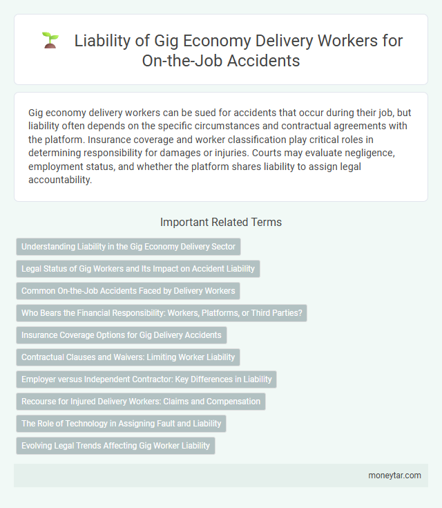 Liability of Gig Economy Delivery Workers for On-the-Job Accidents