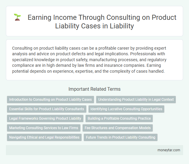 Earning Income Through Consulting on Product Liability Cases in Liability