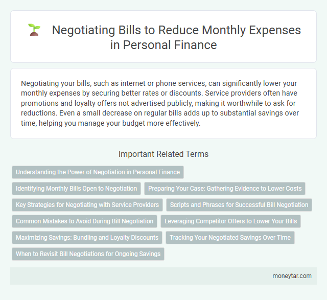 Negotiating Bills to Reduce Monthly Expenses in Personal Finance