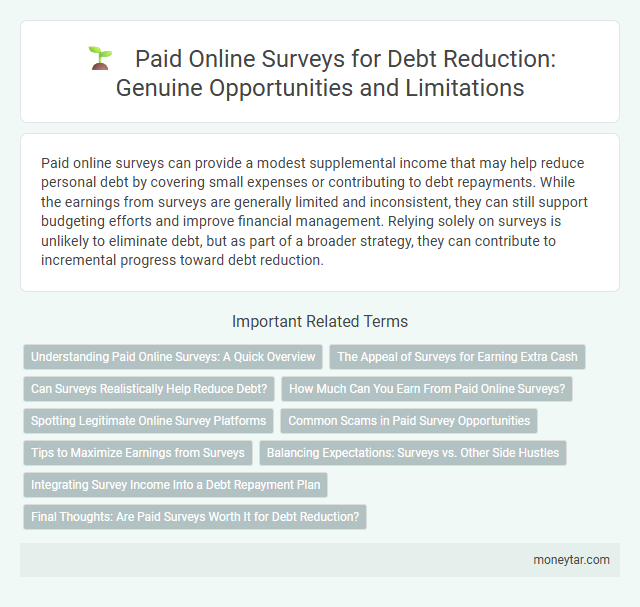Paid Online Surveys for Debt Reduction: Genuine Opportunities and Limitations