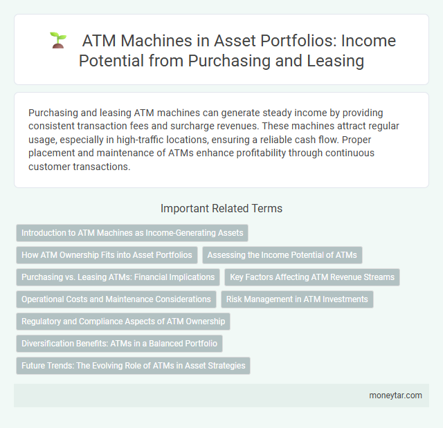 ATM Machines in Asset Portfolios: Income Potential from Purchasing and Leasing