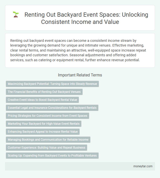 Renting Out Backyard Event Spaces: Unlocking Consistent Income and Value