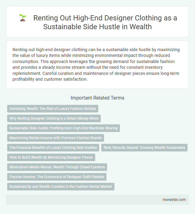 Renting Out High-End Designer Clothing as a Sustainable Side Hustle in Wealth