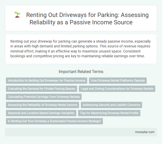 Renting Out Driveways for Parking: Assessing Reliability as a Passive Income Source