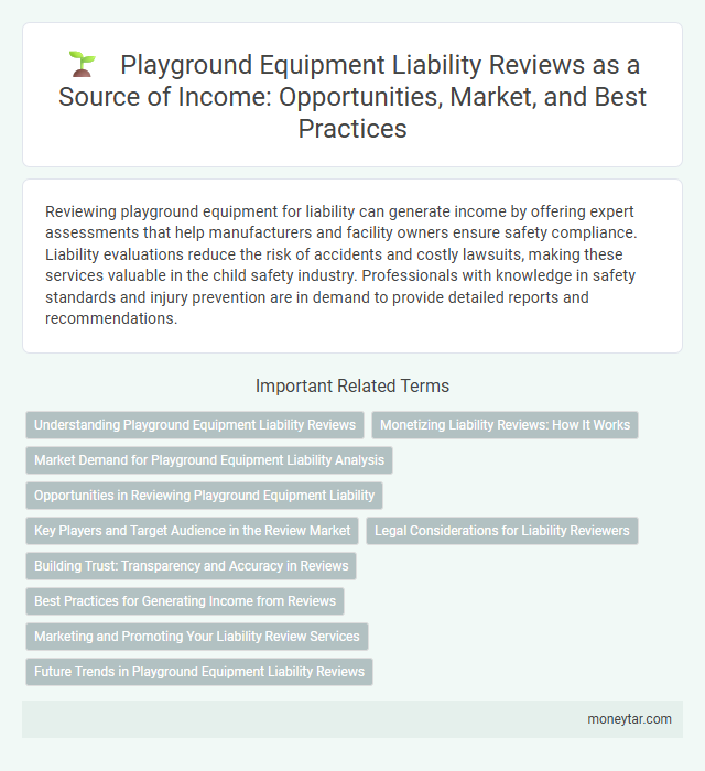 Playground Equipment Liability Reviews as a Source of Income: Opportunities, Market, and Best Practices