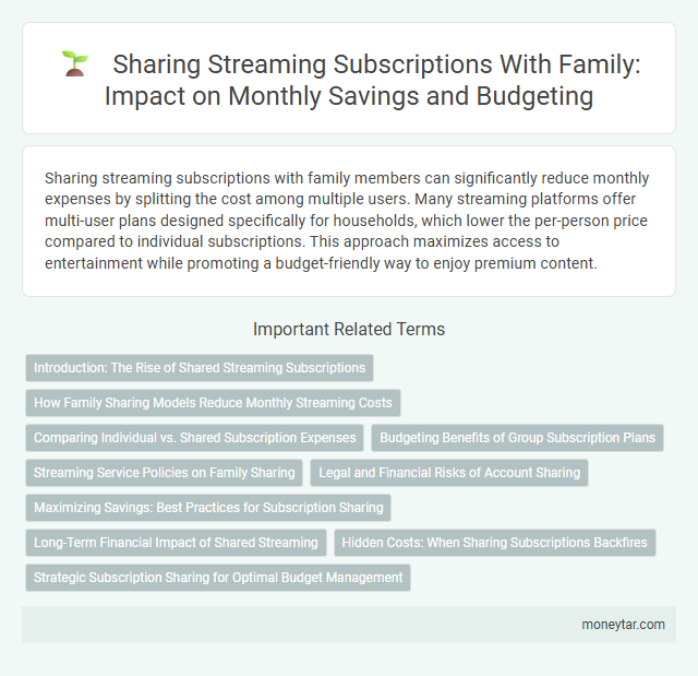 Sharing Streaming Subscriptions With Family: Impact on Monthly Savings and Budgeting