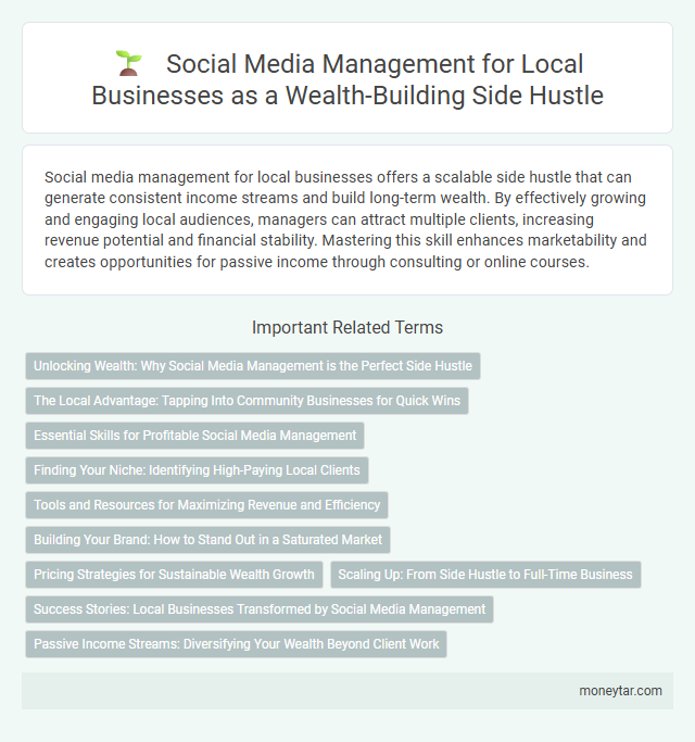 Social Media Management for Local Businesses as a Wealth-Building Side Hustle