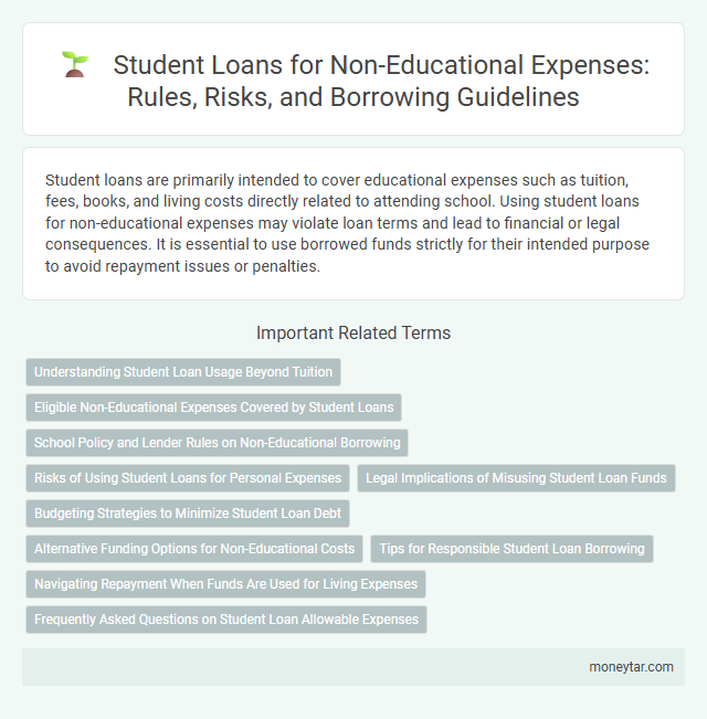 Student Loans for Non-Educational Expenses: Rules, Risks, and Borrowing Guidelines