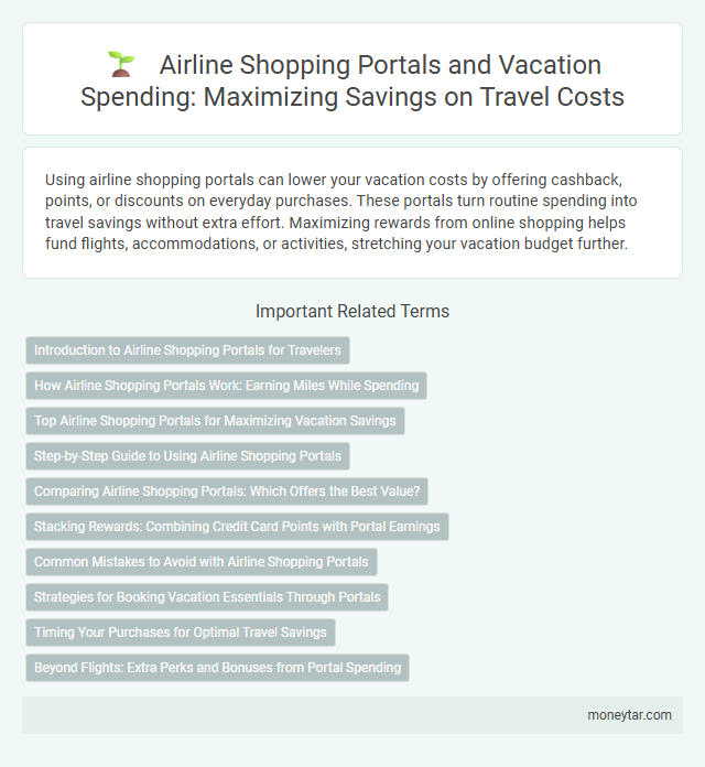 Airline Shopping Portals and Vacation Spending: Maximizing Savings on Travel Costs