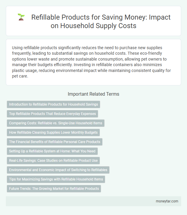 Refillable Products for Saving Money: Impact on Household Supply Costs