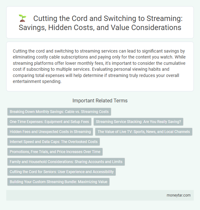 Cutting the Cord and Switching to Streaming: Savings, Hidden Costs, and Value Considerations