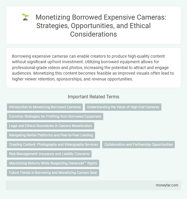 Monetizing Borrowed Expensive Cameras: Strategies, Opportunities, and Ethical Considerations