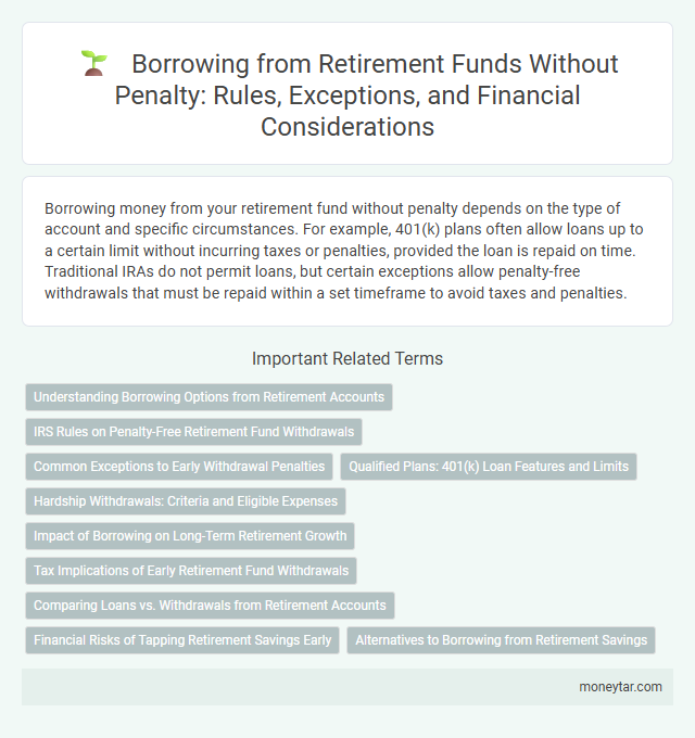 Borrowing from Retirement Funds Without Penalty: Rules, Exceptions, and Financial Considerations