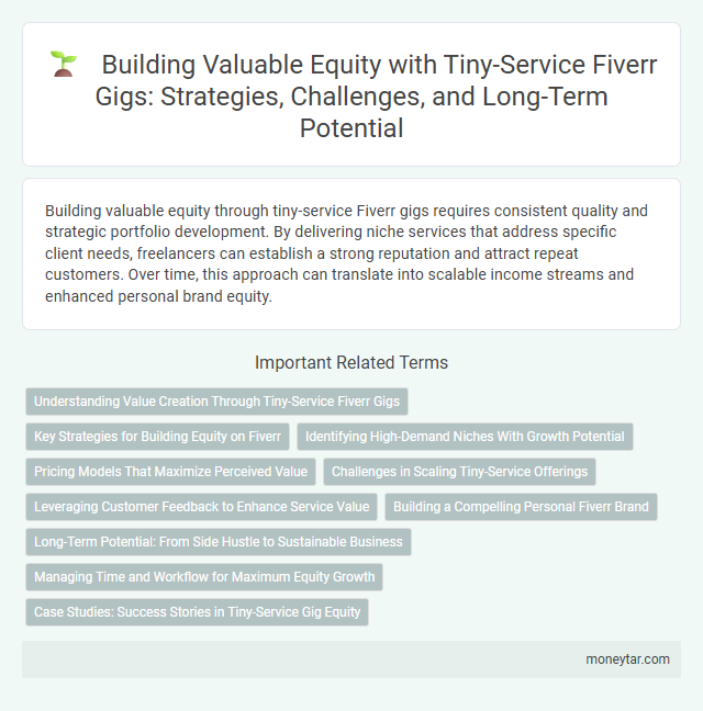 Building Valuable Equity with Tiny-Service Fiverr Gigs: Strategies, Challenges, and Long-Term Potential