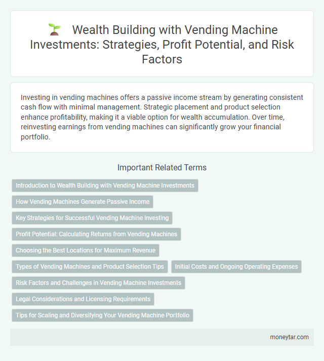 Wealth Building with Vending Machine Investments: Strategies, Profit Potential, and Risk Factors