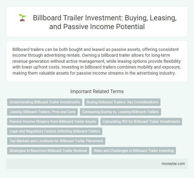Billboard Trailer Investment: Buying, Leasing, and Passive Income Potential