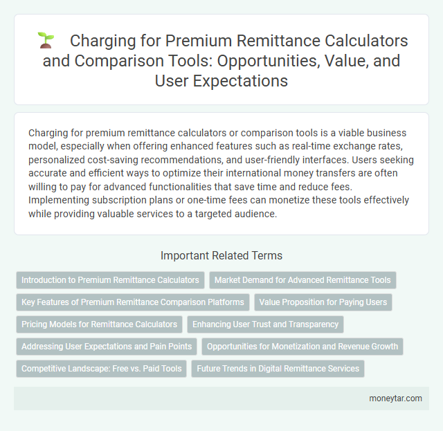 Charging for Premium Remittance Calculators and Comparison Tools: Opportunities, Value, and User Expectations