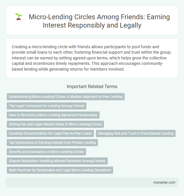 Micro-Lending Circles Among Friends: Earning Interest Responsibly and Legally