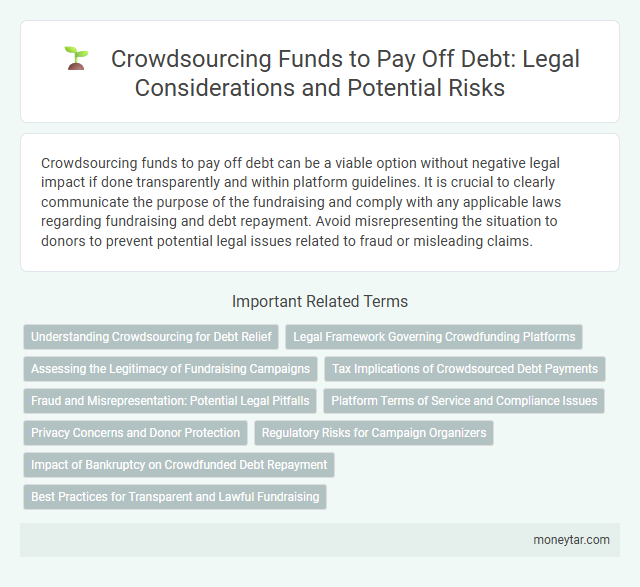 Crowdsourcing Funds to Pay Off Debt: Legal Considerations and Potential Risks