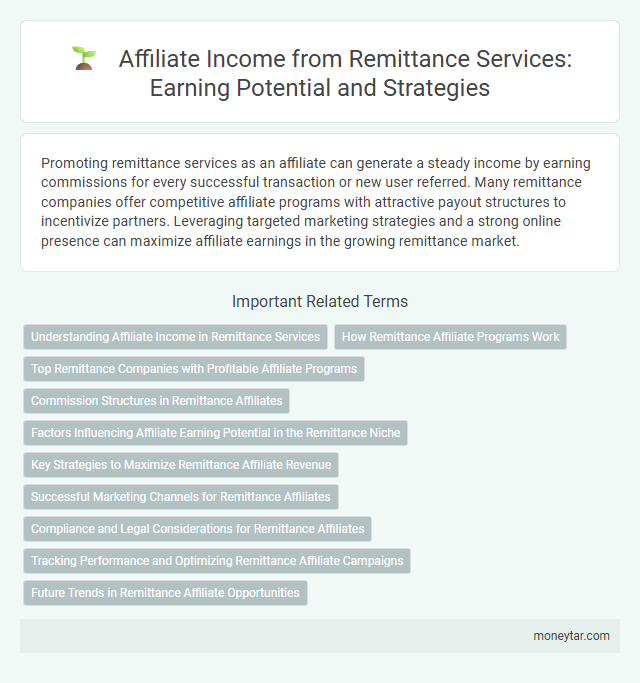 Affiliate Income from Remittance Services: Earning Potential and Strategies