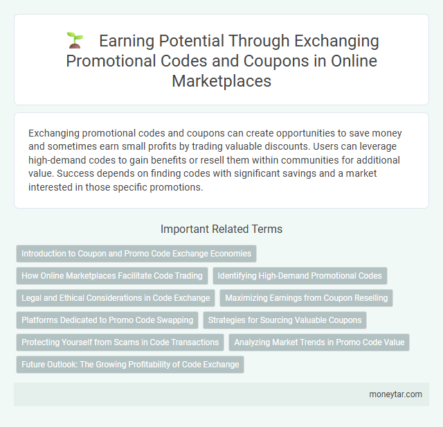 Earning Potential Through Exchanging Promotional Codes and Coupons in Online Marketplaces