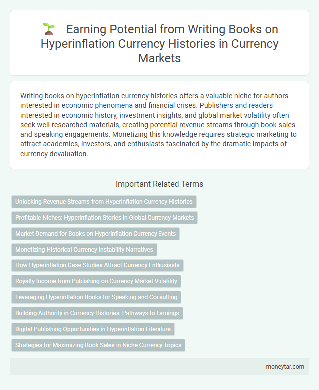 Earning Potential from Writing Books on Hyperinflation Currency Histories in Currency Markets