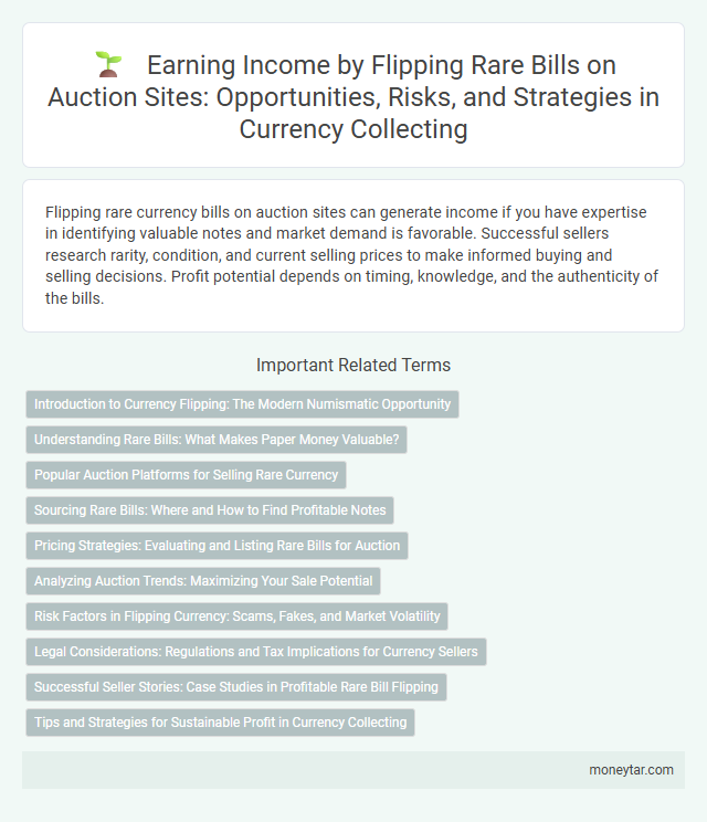 Earning Income by Flipping Rare Bills on Auction Sites: Opportunities, Risks, and Strategies in Currency Collecting