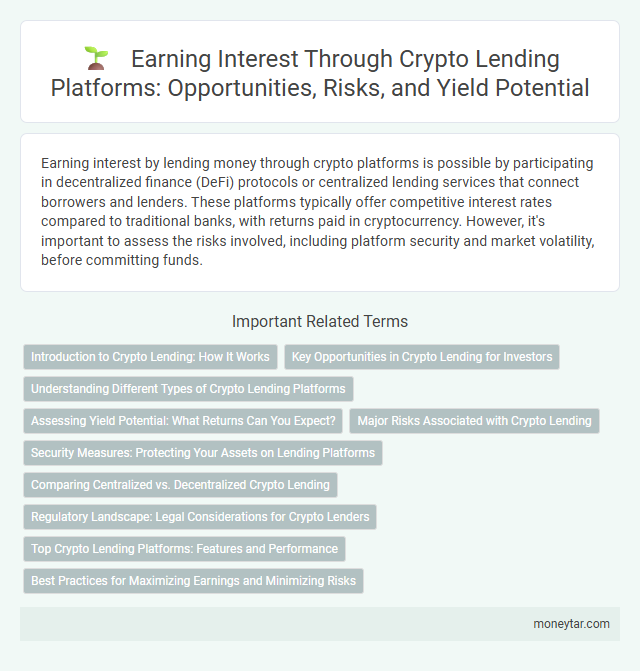 Earning Interest Through Crypto Lending Platforms: Opportunities, Risks, and Yield Potential
