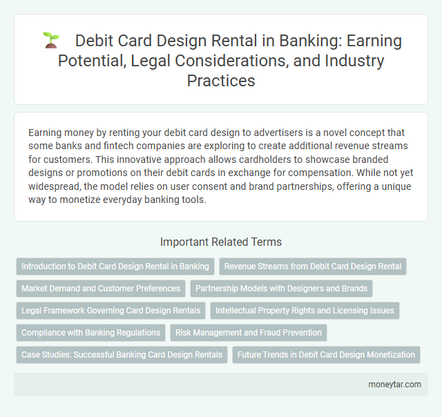 Debit Card Design Rental in Banking: Earning Potential, Legal Considerations, and Industry Practices