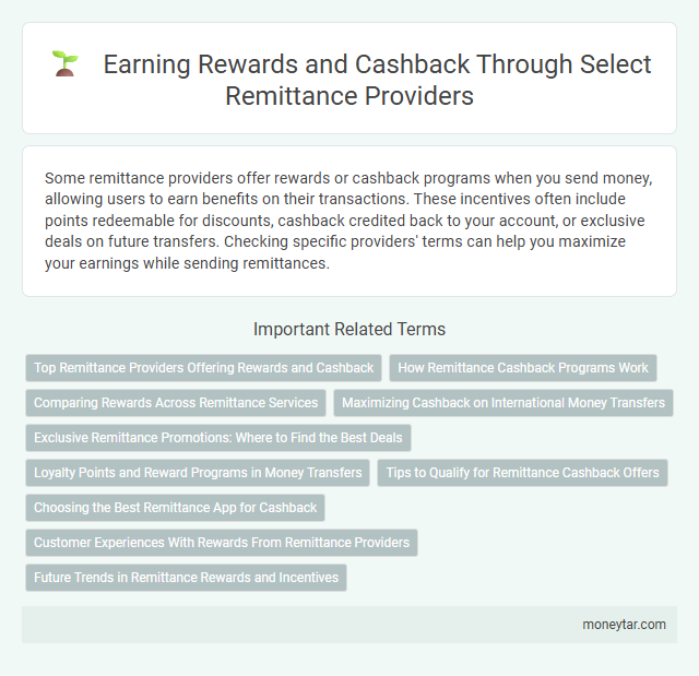 Earning Rewards and Cashback Through Select Remittance Providers
