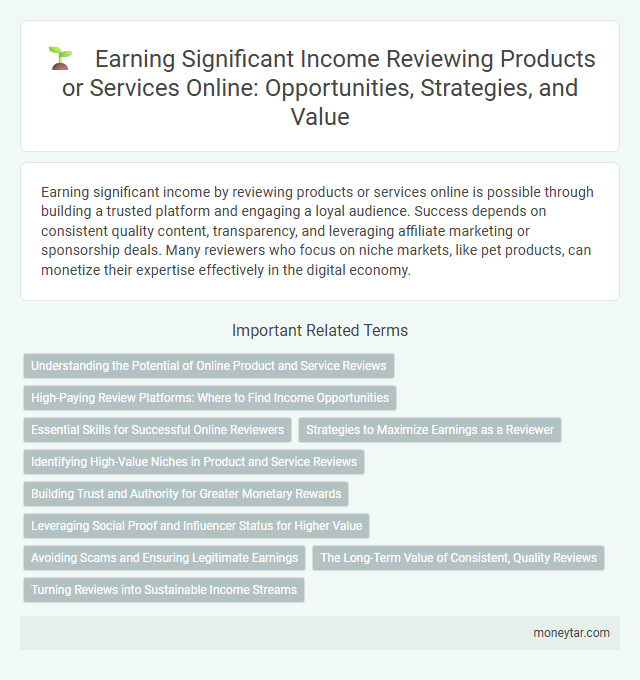Earning Significant Income Reviewing Products or Services Online: Opportunities, Strategies, and Value