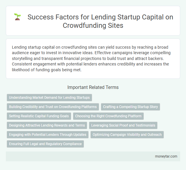 Success Factors for Lending Startup Capital on Crowdfunding Sites