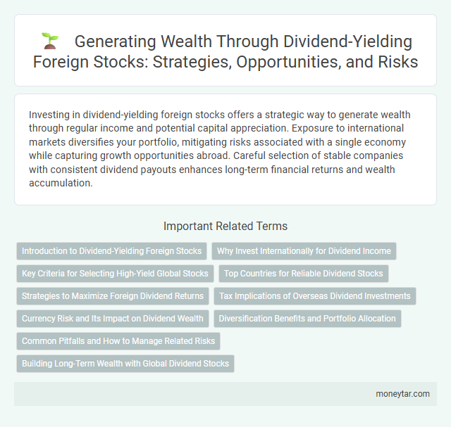 Generating Wealth Through Dividend-Yielding Foreign Stocks: Strategies, Opportunities, and Risks