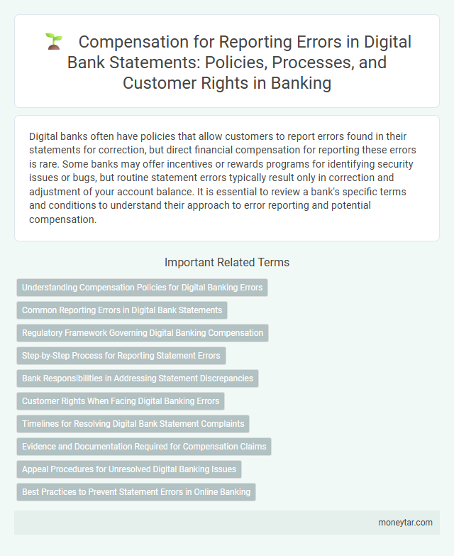 Compensation for Reporting Errors in Digital Bank Statements: Policies, Processes, and Customer Rights in Banking