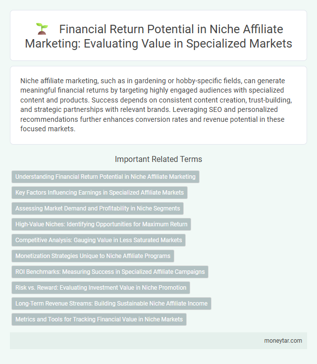 Financial Return Potential in Niche Affiliate Marketing: Evaluating Value in Specialized Markets