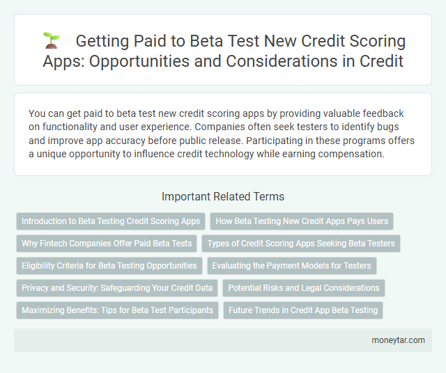 Getting Paid to Beta Test New Credit Scoring Apps: Opportunities and Considerations in Credit